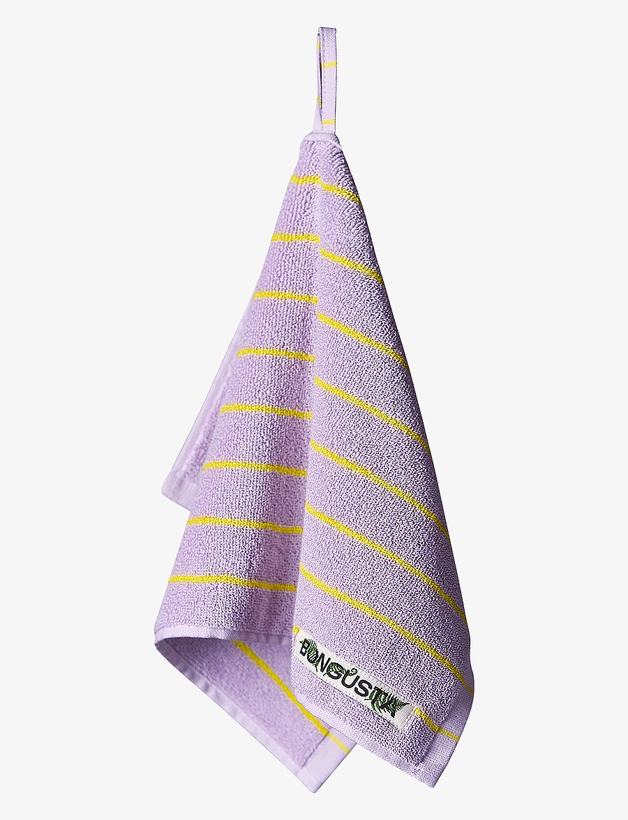 Bongusta - Naram Guest Towels - gästehandtücher - lilac & neon yellow - 1