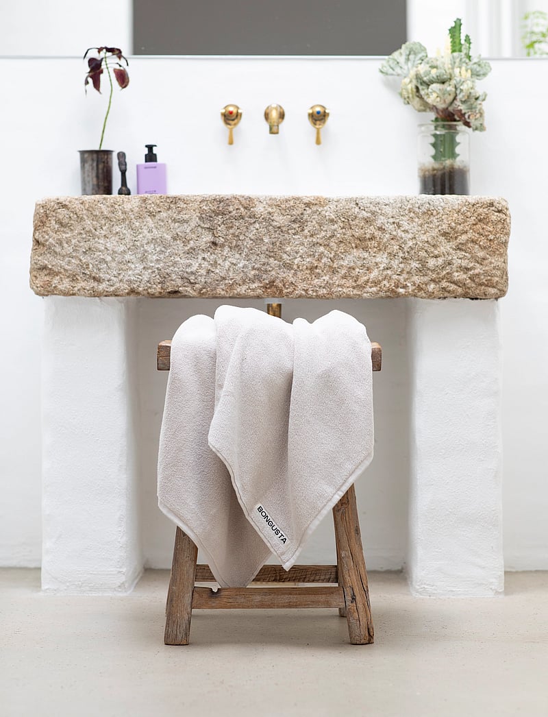 Bongusta - Naram Guest Towel - gæstehåndklæder - moonbeam - 1