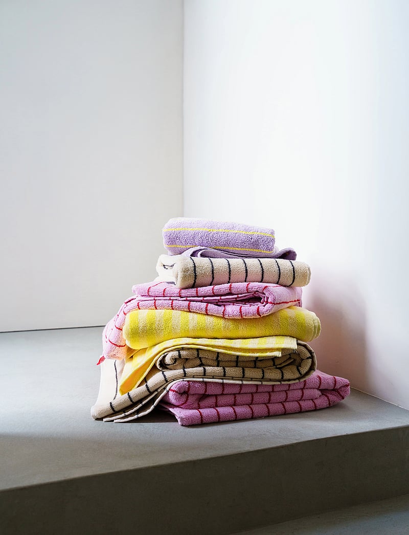 Bongusta - Naram Guest Towel - külaliste käterätikud - pristine & neon yellow - 3