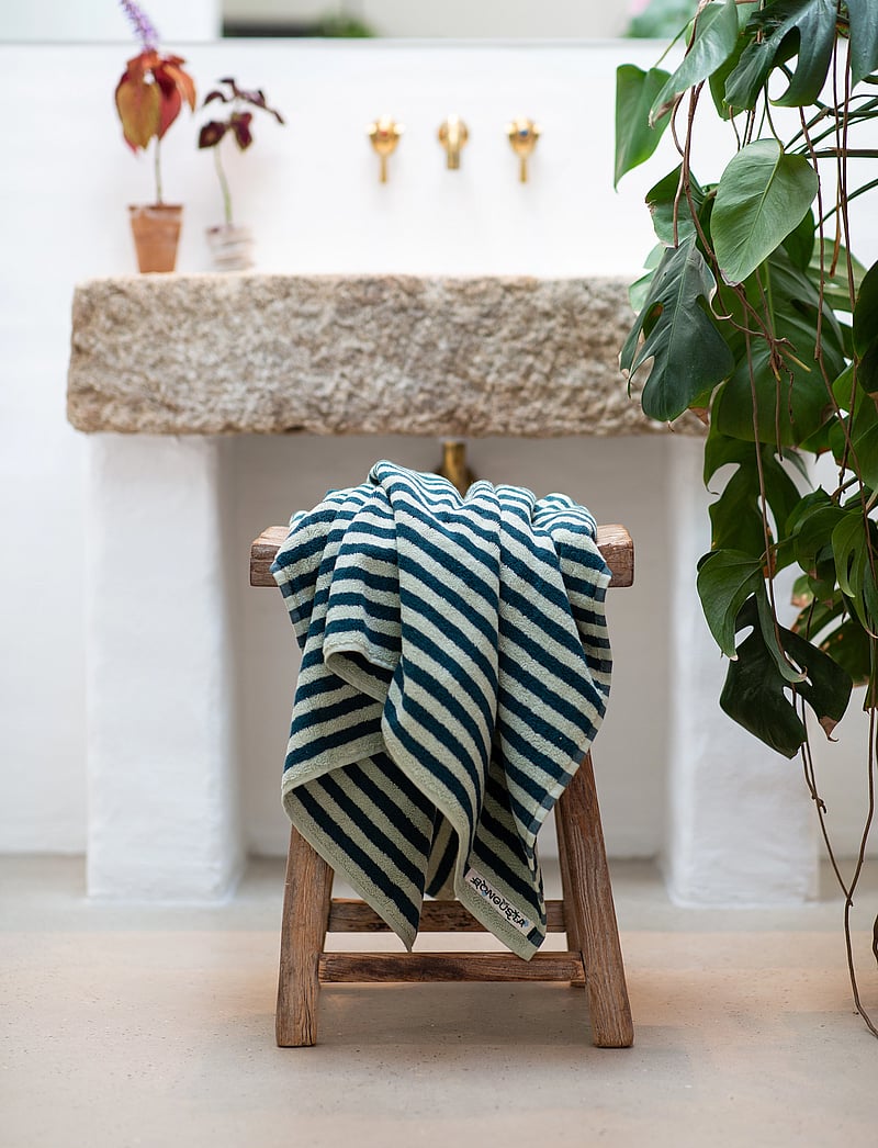 Bongusta - Naram Guest Towel - külaliste käterätikud - sea foam & deep teal - 1