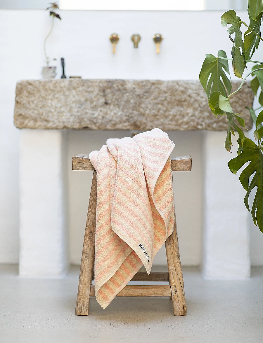 Bongusta - Naram Guest Towels - gästehandtücher - tropical & creme - 0