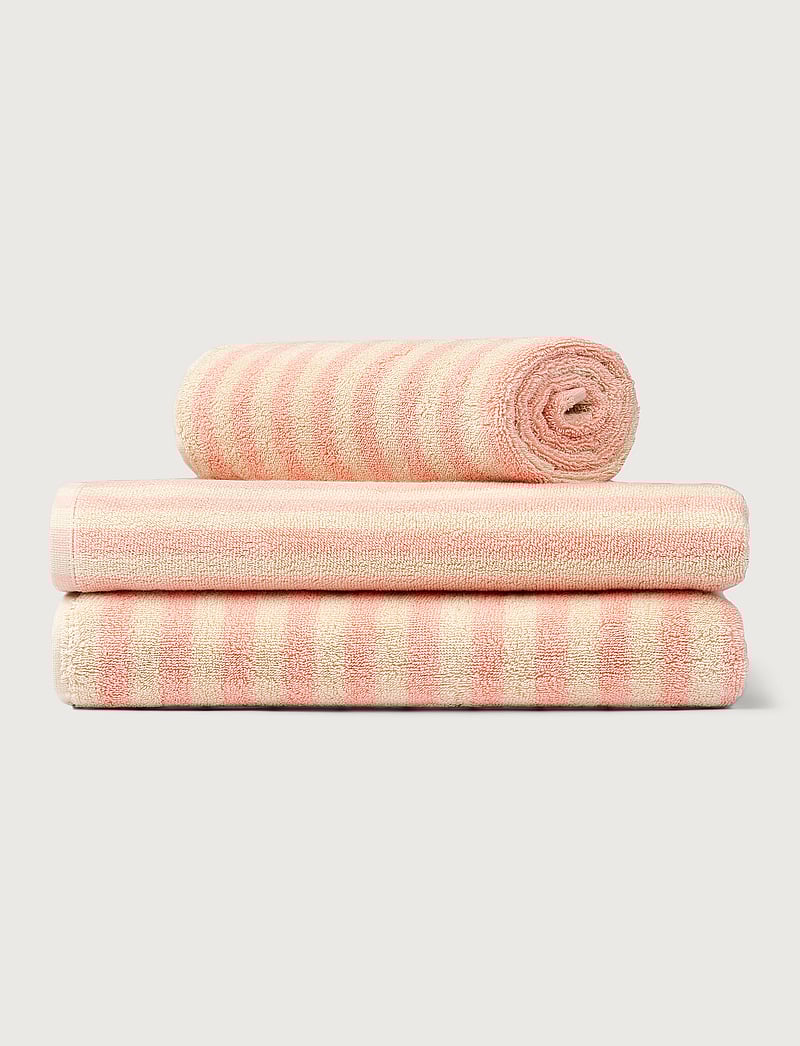 Bongusta - Naram Guest Towel - gæstehåndklæder - tropical & creme - 5