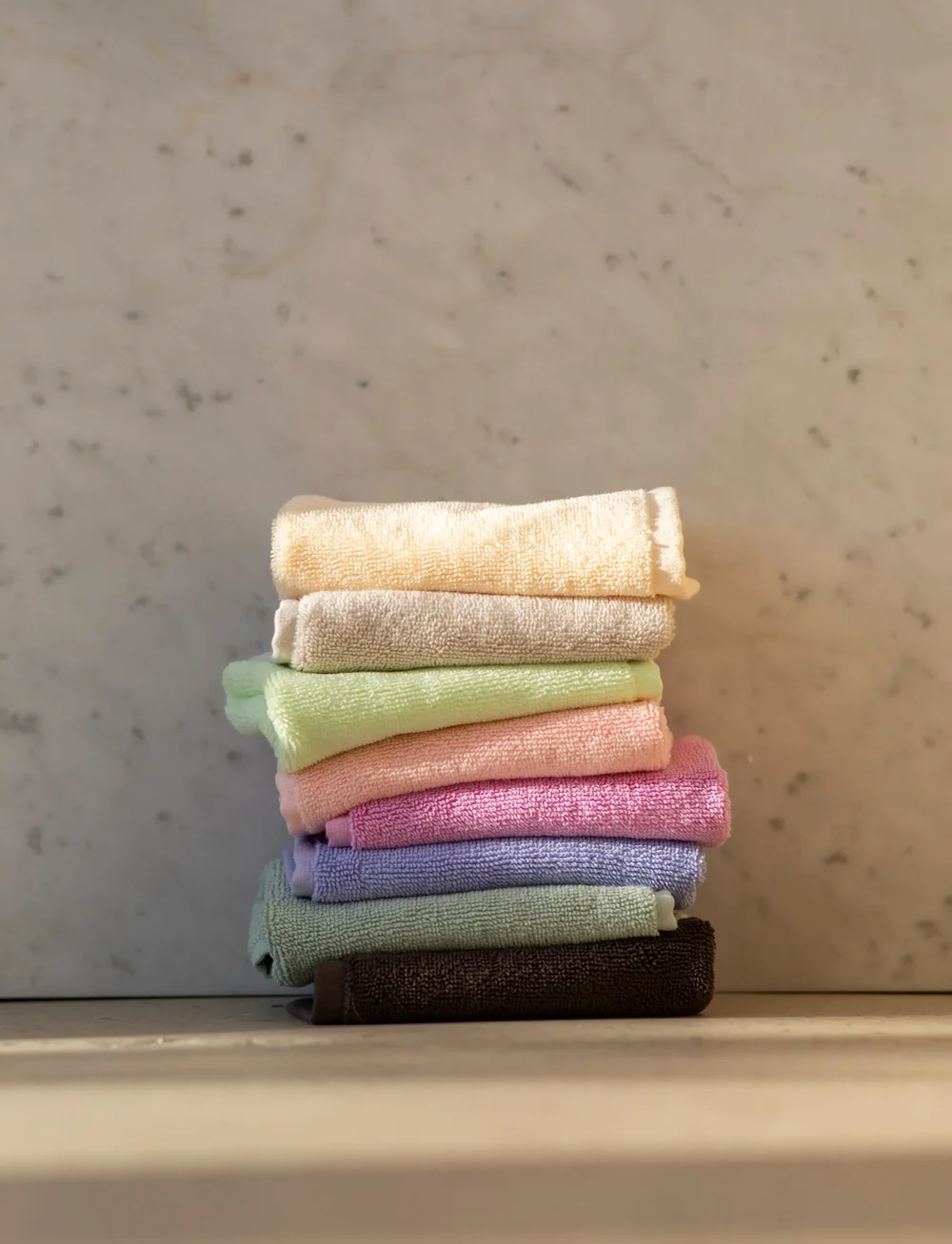 Bongusta - Naram Wash Cloth - ansiktshanddukar - coffee - 1