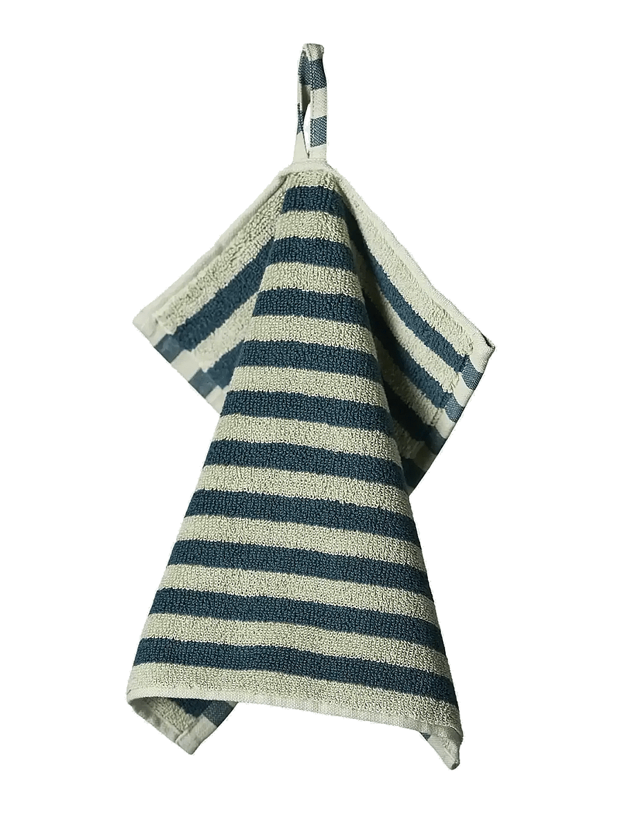 Bongusta - Naram Wash Cloth - gesichtshandtücher - sea foam & deep teal - 1