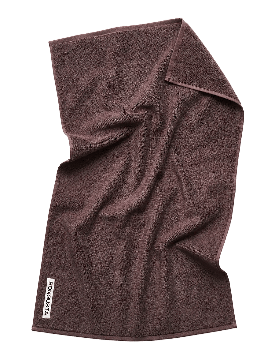 Bongusta - Naram Towel Set - badetücher - camel & ultramarine/coffee/creme & ink - 1