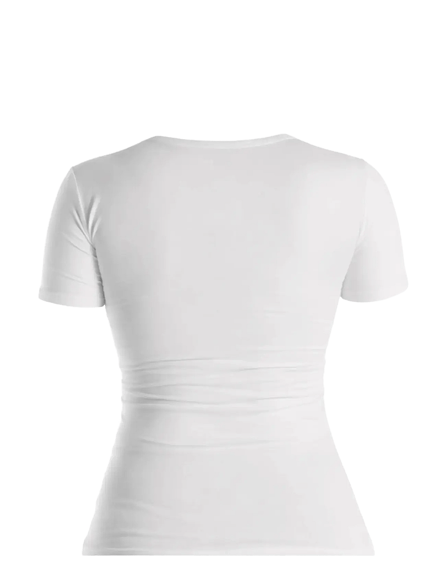 Boob - Nursing Top Short Sleeve - graviditets produkter - white - 2