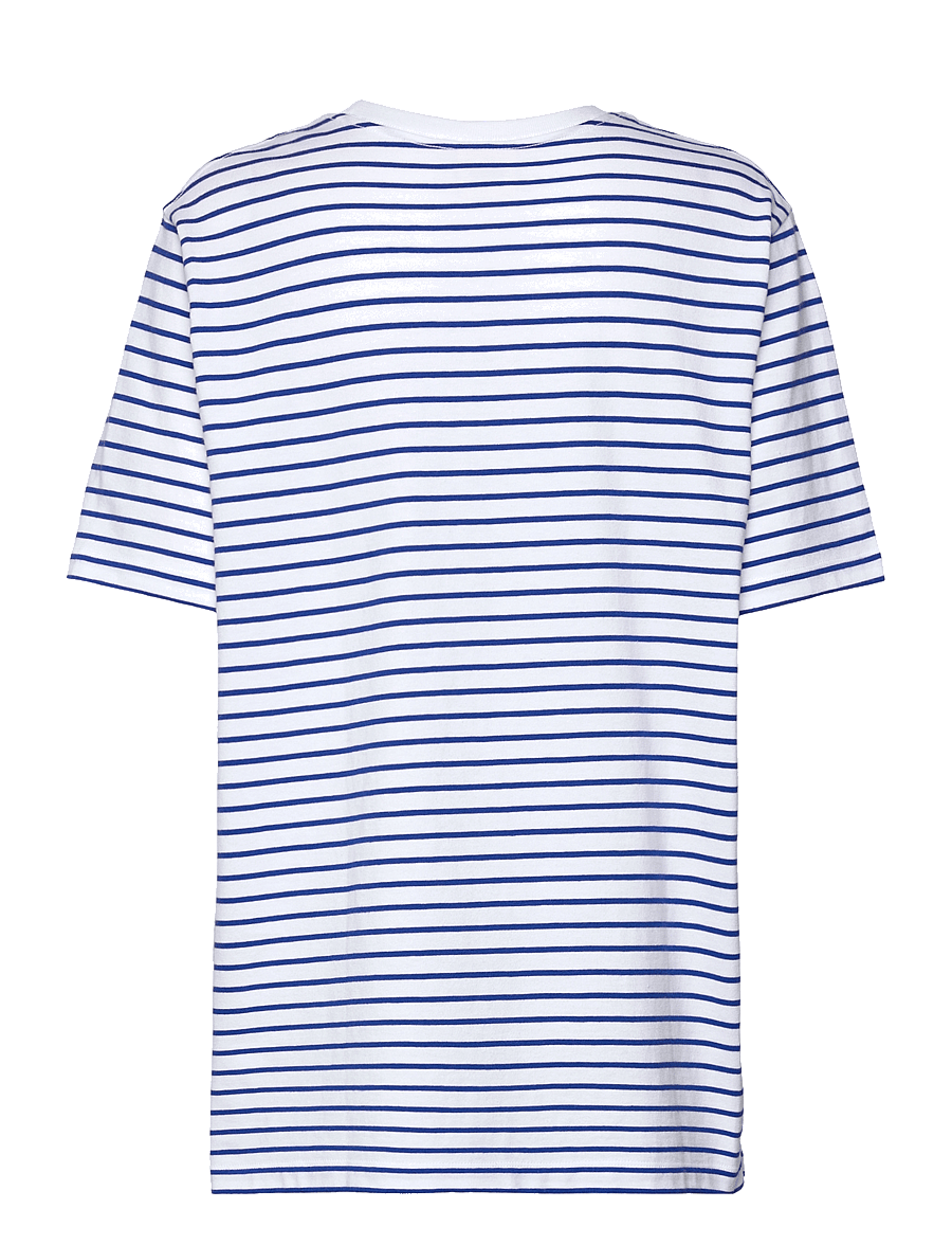 Boob - The Shirt Oversized With Slit - oberteile - stripe white/blue - 2