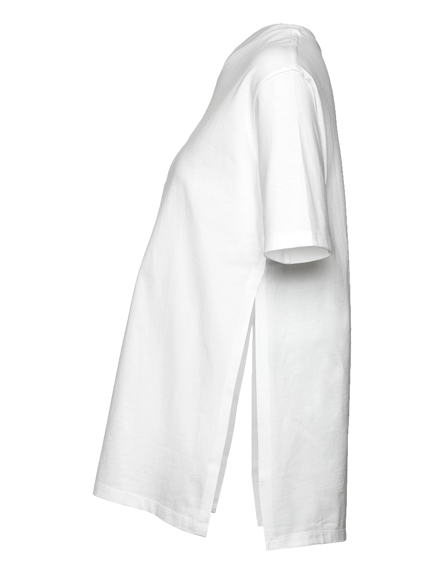 Boob - The Shirt Oversized With Slit - hauts - white - 2