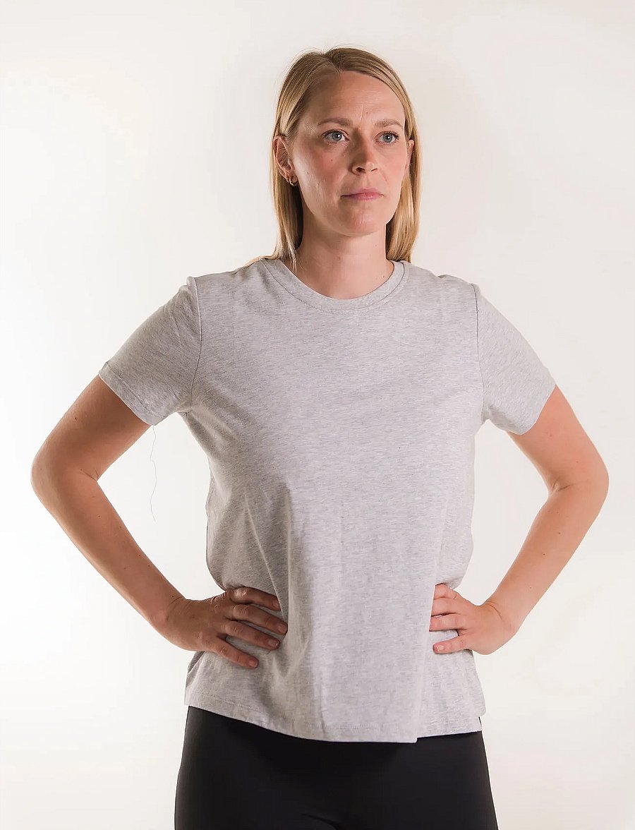 Boob - The-shirt - oberteile - grey melange - 0