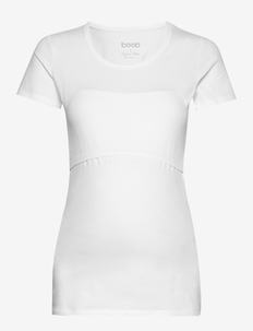 Classic s/s top - t-shirt & tops - white, Boob