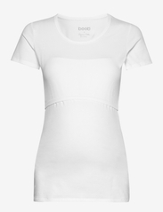 Boob - Classic s/s top - t-shirts - white - 0