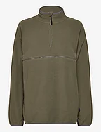 Nursing fleece jacket - GREEN OLIVE