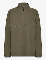 Boob - Nursing fleece jacket - bluzy z kapturem - green olive - 0