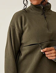 Boob - Nursing fleece jacket - hoodies - green olive - 3