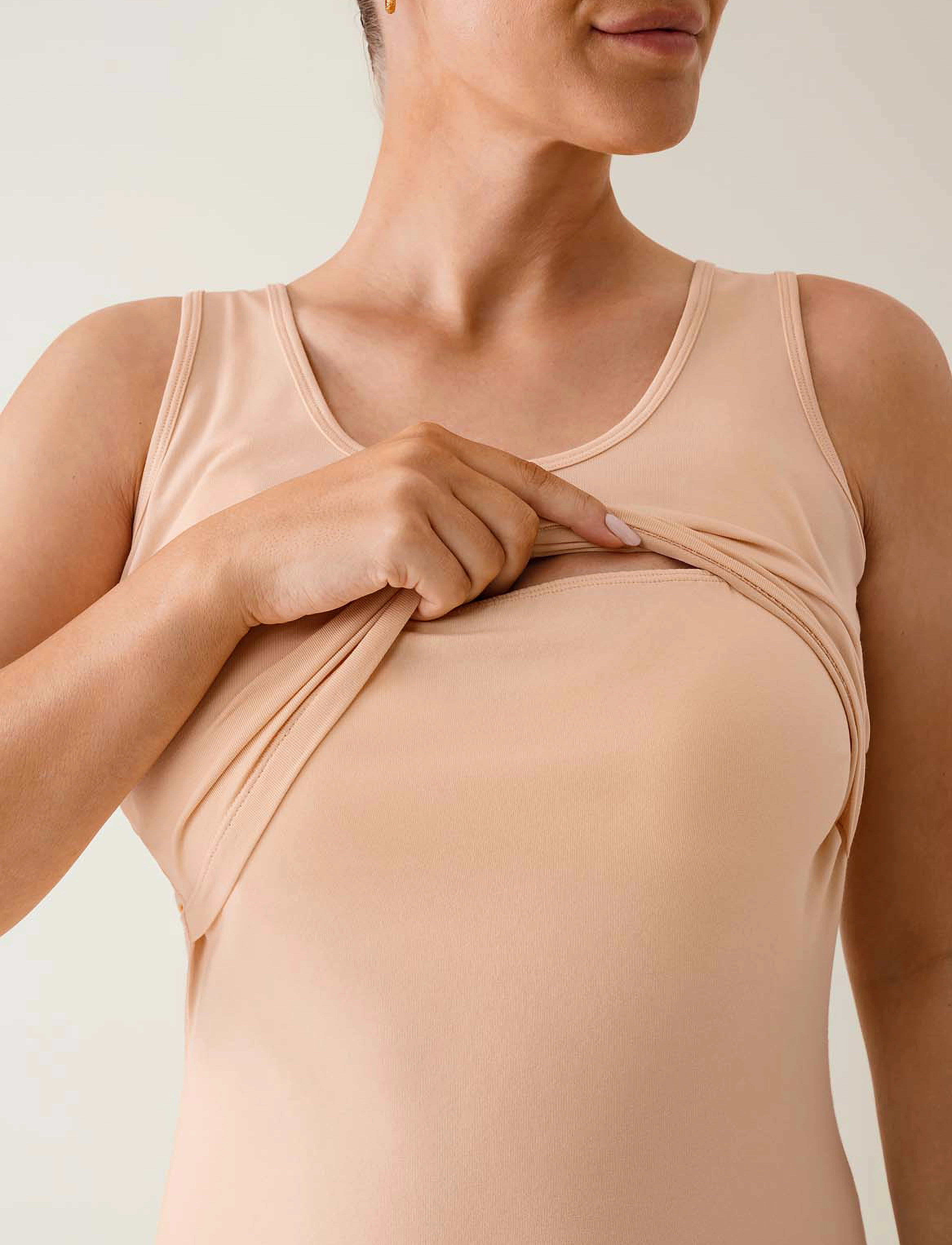 Boob Nursing Tanktop linnen dam – bild 3