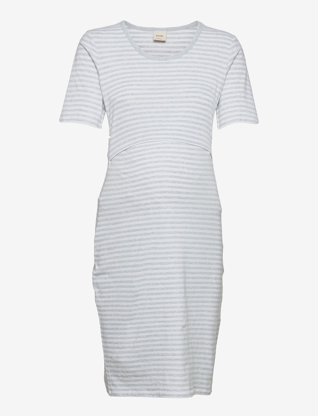 Boob - Night dress - odzież ciążowa - white/grey melange - 0