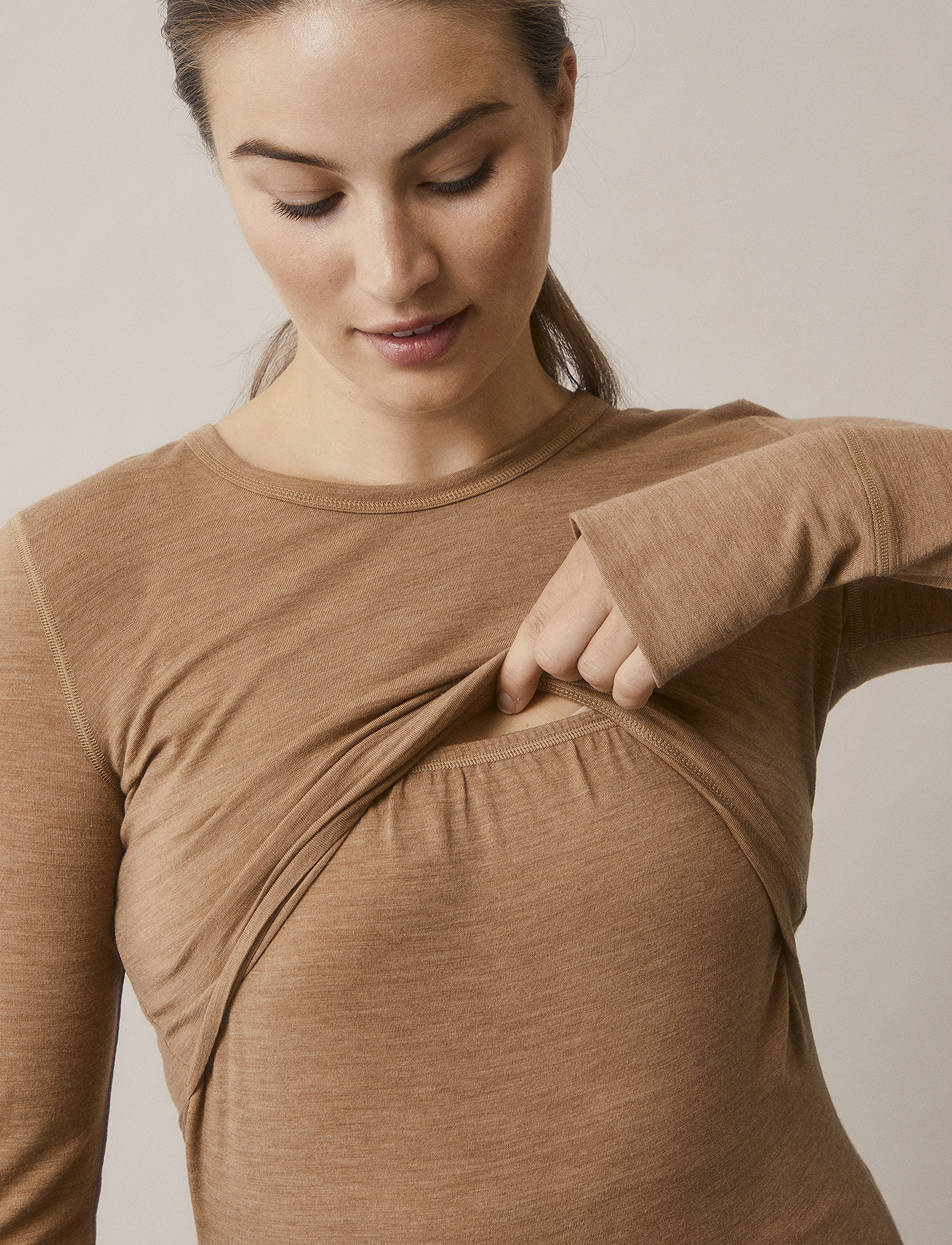 Boob Merino Wool Nursing Top, Long Sleeve blusar dam – bild 4