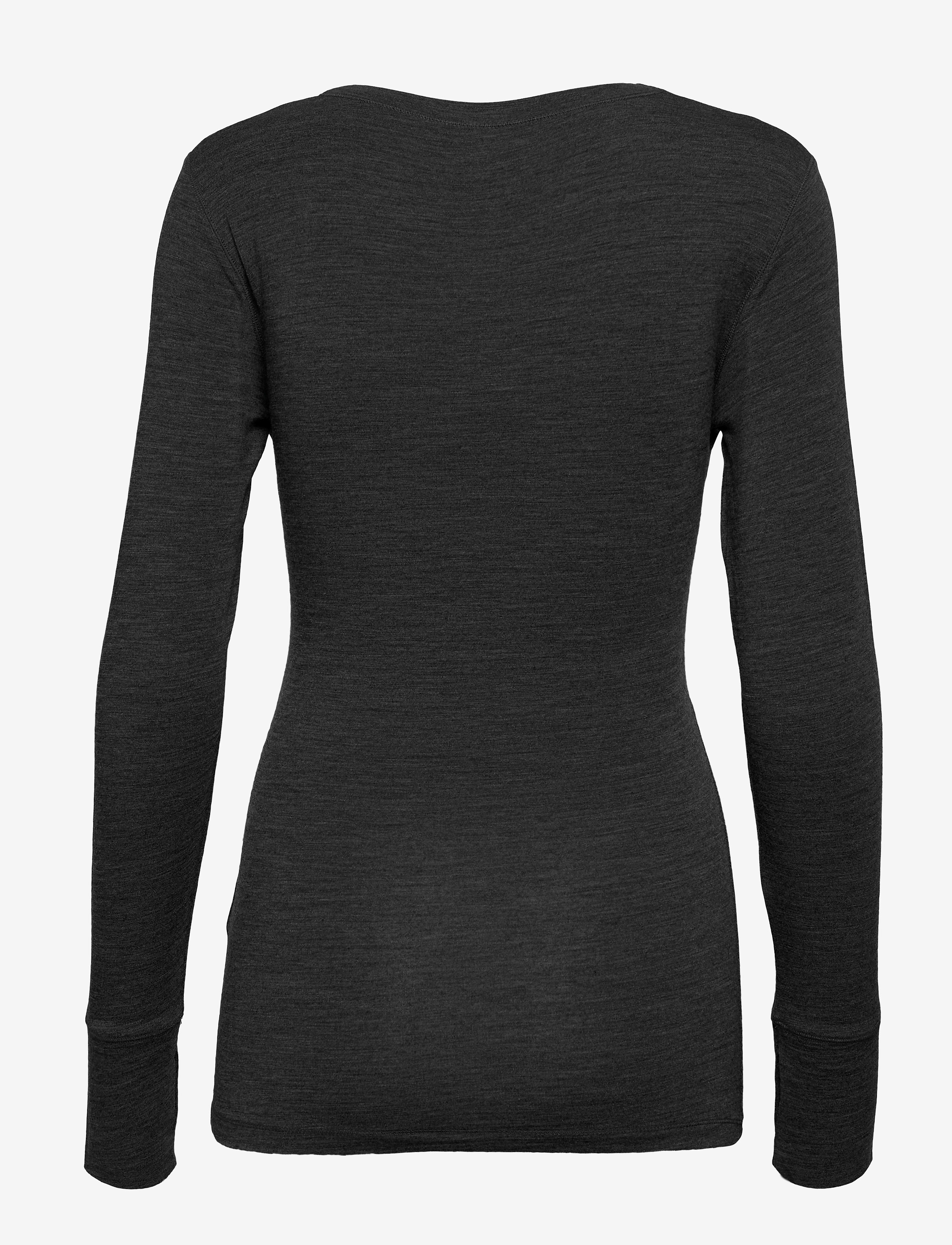 Boob - Merino Wool Nursing Top, Long Sleeve - alussärgid - dk greymelange - 2