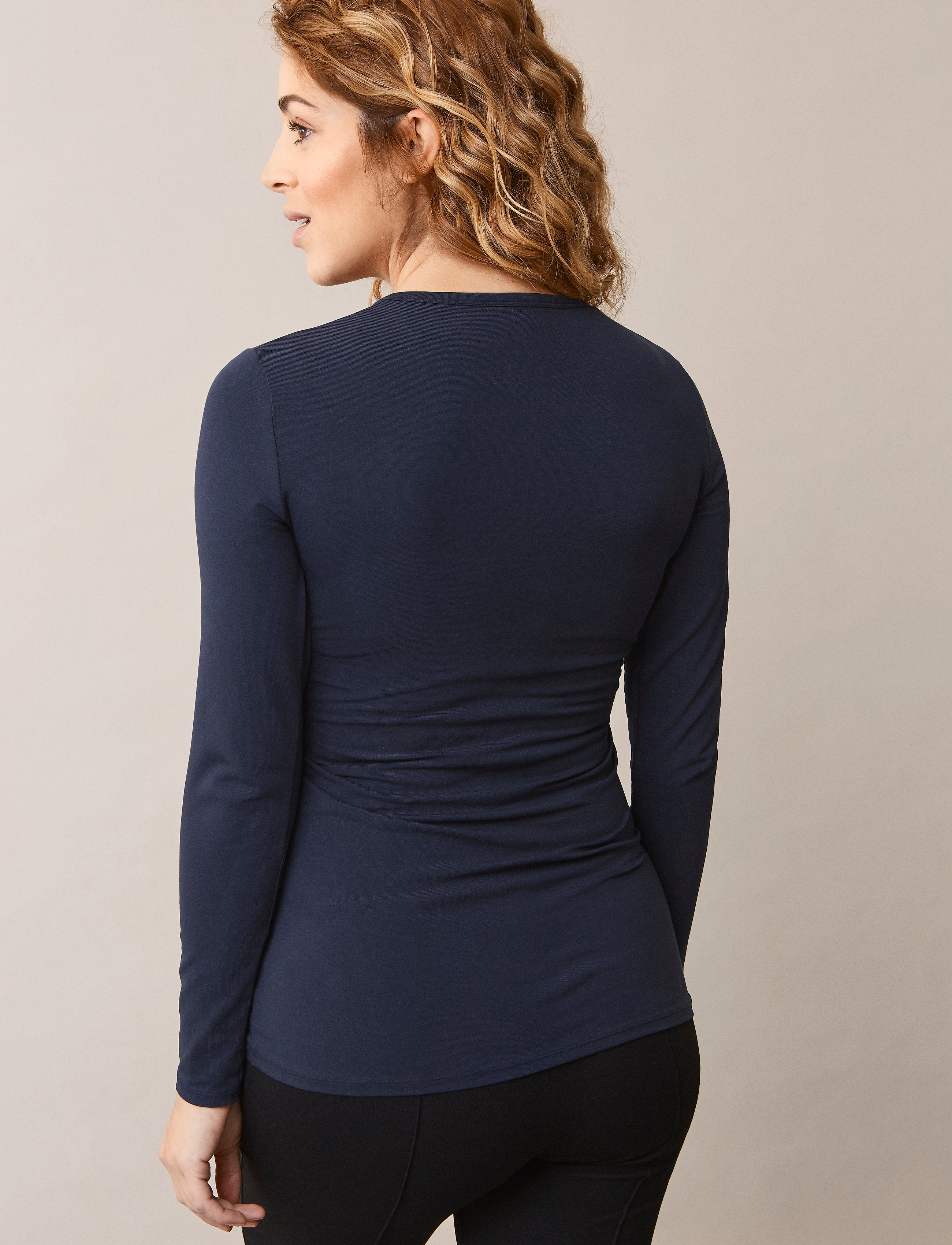 Boob - Classic long-sleeved top - midnight blue - 4