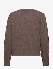 Boob - Wool crewneck sweater - megzti drabužiai - brown grey melange - 2