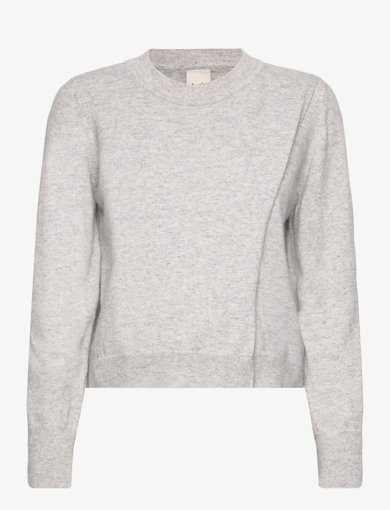 Boob - Wool crewneck sweater - gensere - light grey melange - 0