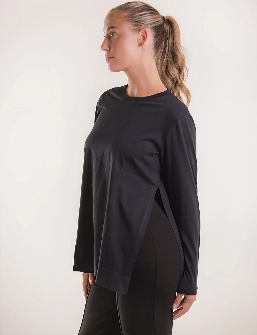 Boob - Maternity T-Shirt Long Sleeve - toppar - black - 3
