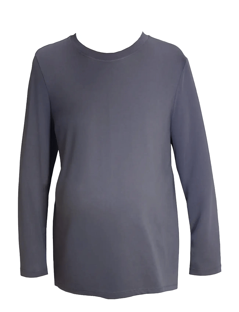 Boob - Maternity T-Shirt Long Sleeve - toppar - washed grey - 1