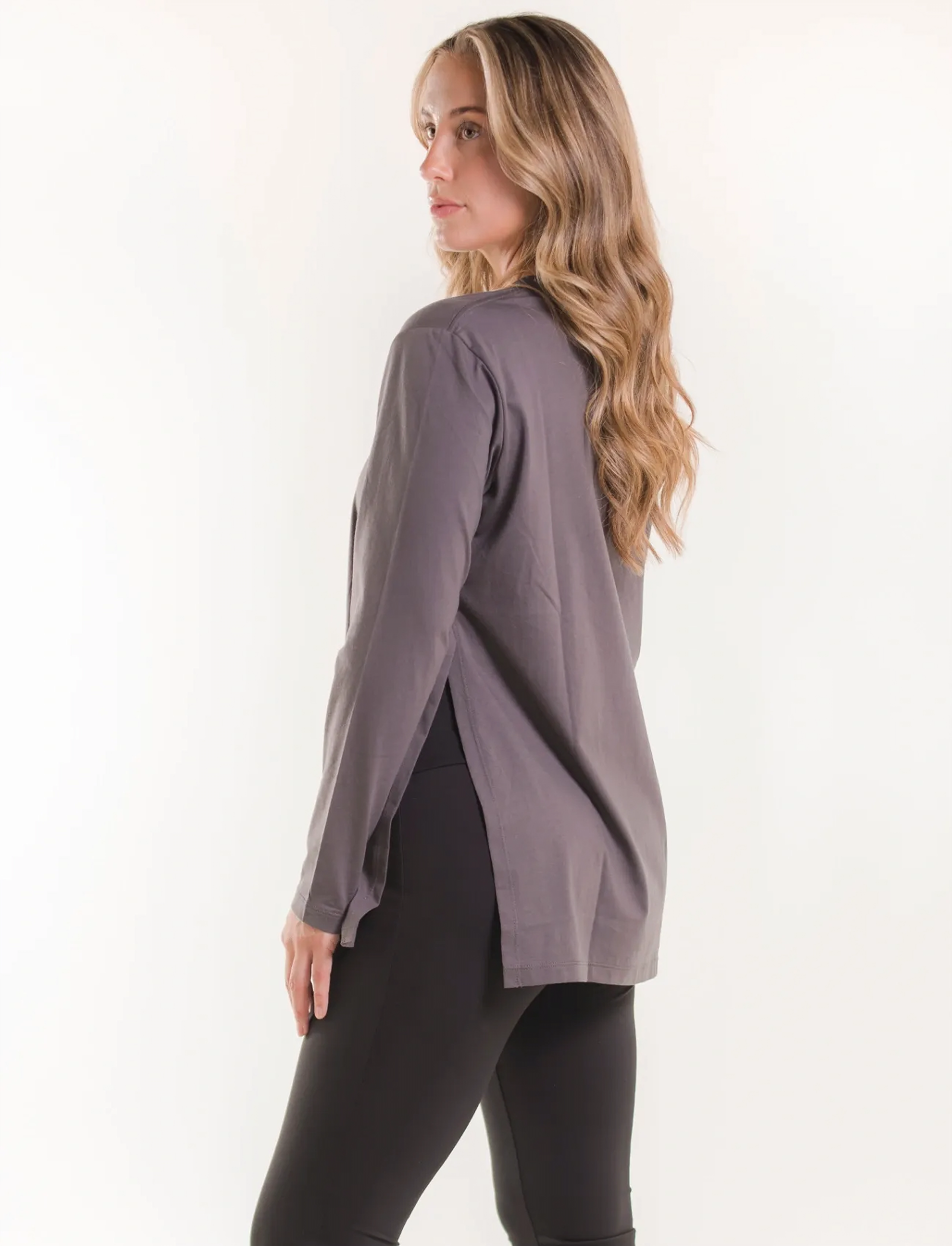 Boob Maternity T-Shirt Long Sleeve, S, T-shirts & Oberteile, Grau - Long-sleeved, Frauen