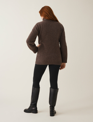 Boob - Wool turtleneck tunic - turtlenecks - brown grey melange - 3