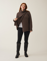 Boob - Wool turtleneck tunic - megzti drabužiai - brown grey melange - 5