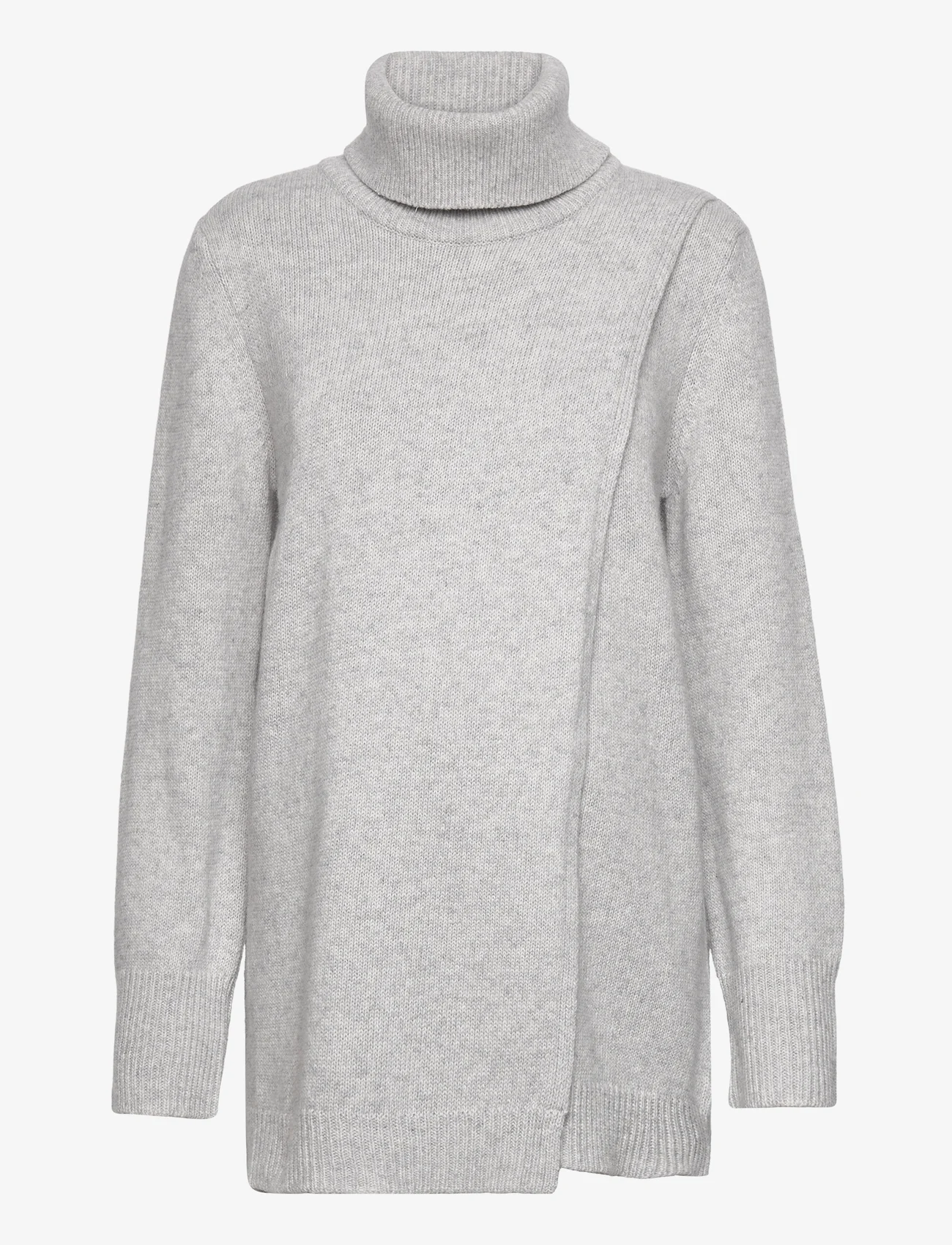 Boob - Wool turtleneck tunic - megzti drabužiai - light grey melange - 0
