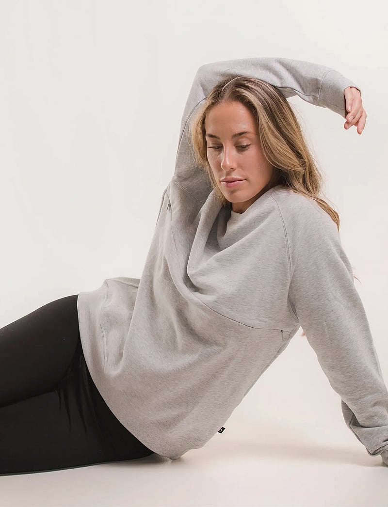 Boob - Thermal N sweatshirt - Överdelar - grey melange - 0