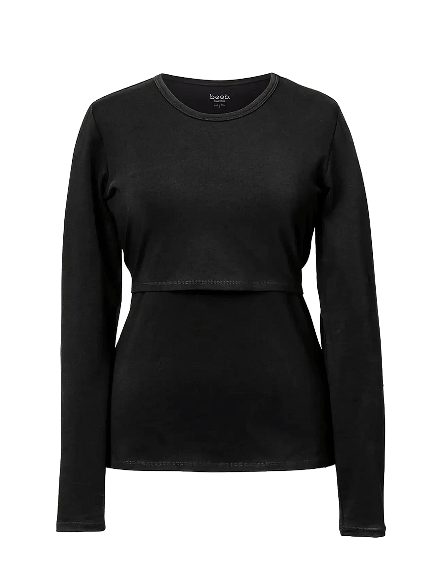 Boob - N top l/s Essential - rasedustooted - black - 1