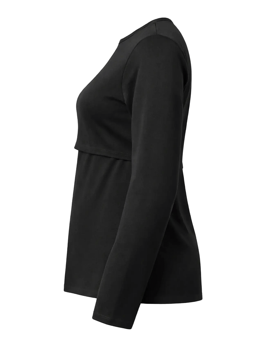 Boob - N top l/s Essential - rasedustooted - black - 2