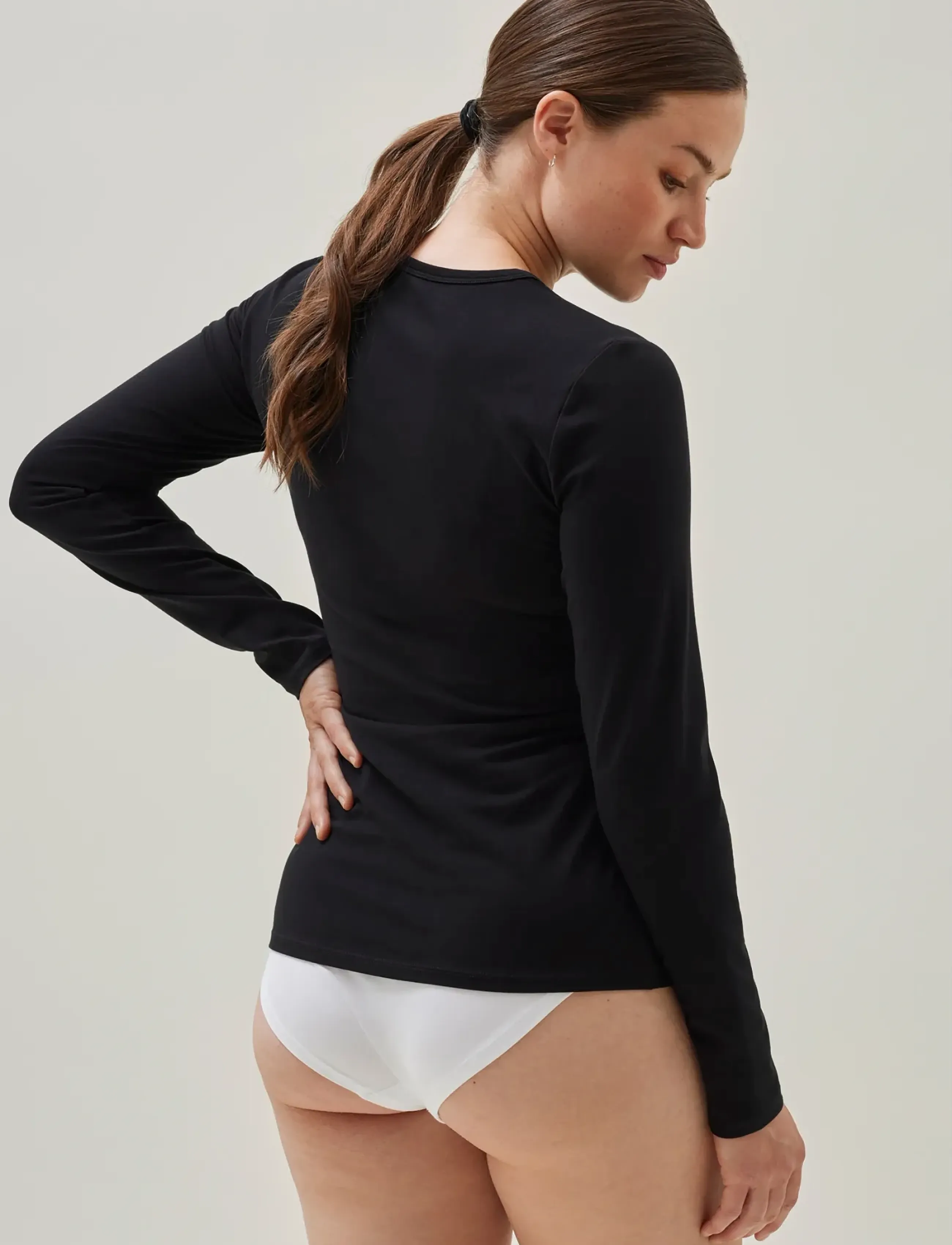 Boob - N top l/s Essential - rasedustooted - black - 4