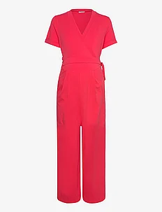 Amelia jumpsuit - jumpsuits - hibiscus red, Boob