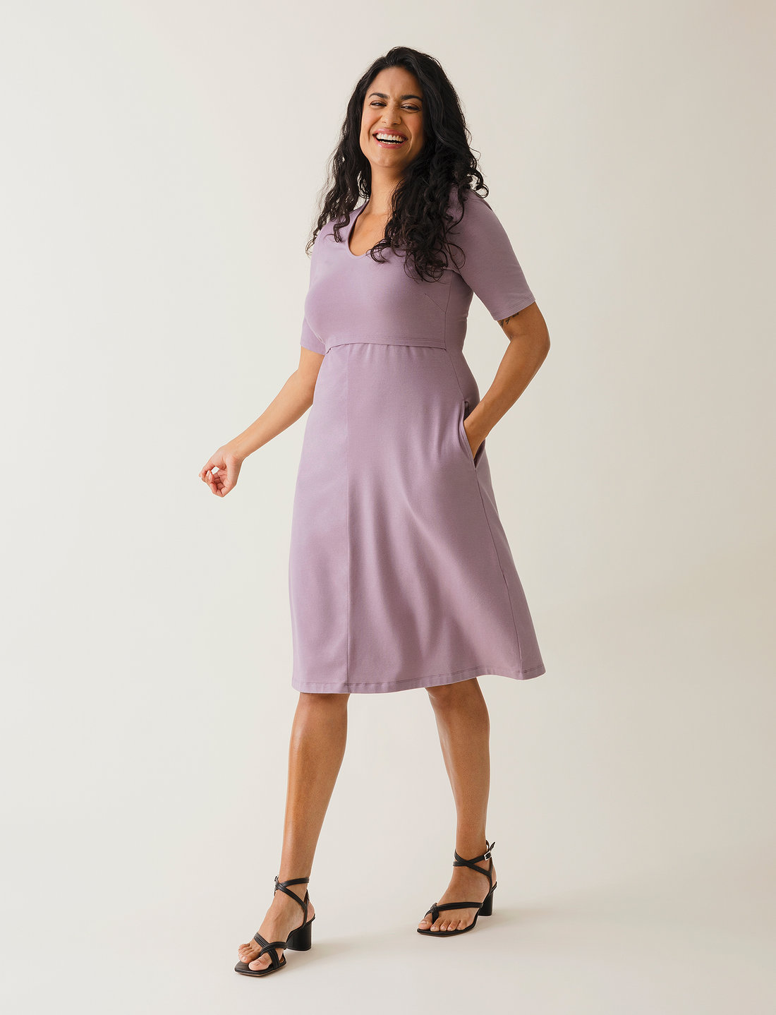 Mid sleeve summer dresses deals