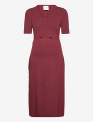 A dress mid-sleeve - PORT RED