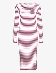 Boob - Signe midi dress - midi jurken - stripe white/red - 0