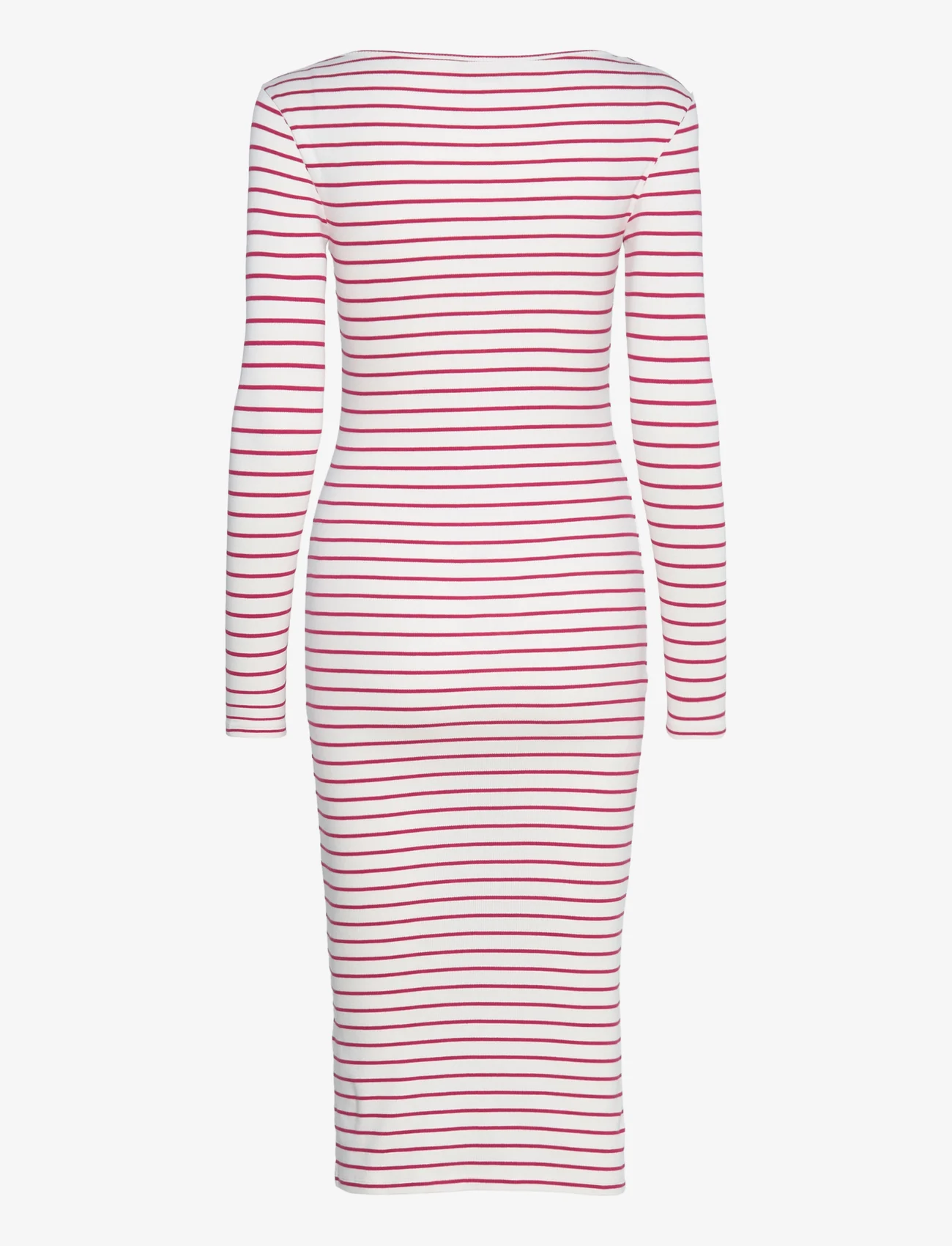 Boob - Signe midi dress - midiklänningar - stripe white/red - 1