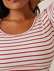 Boob - Signe midi dress - midiklänningar - stripe white/red - 4
