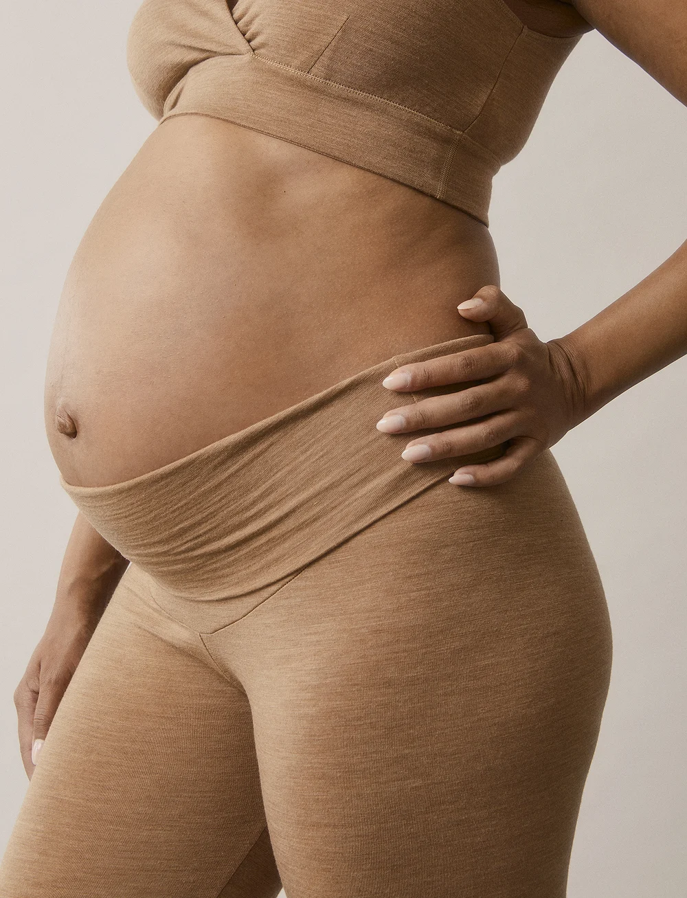 Boob - Merino Wool Leggings - buxur - brown melange - 5