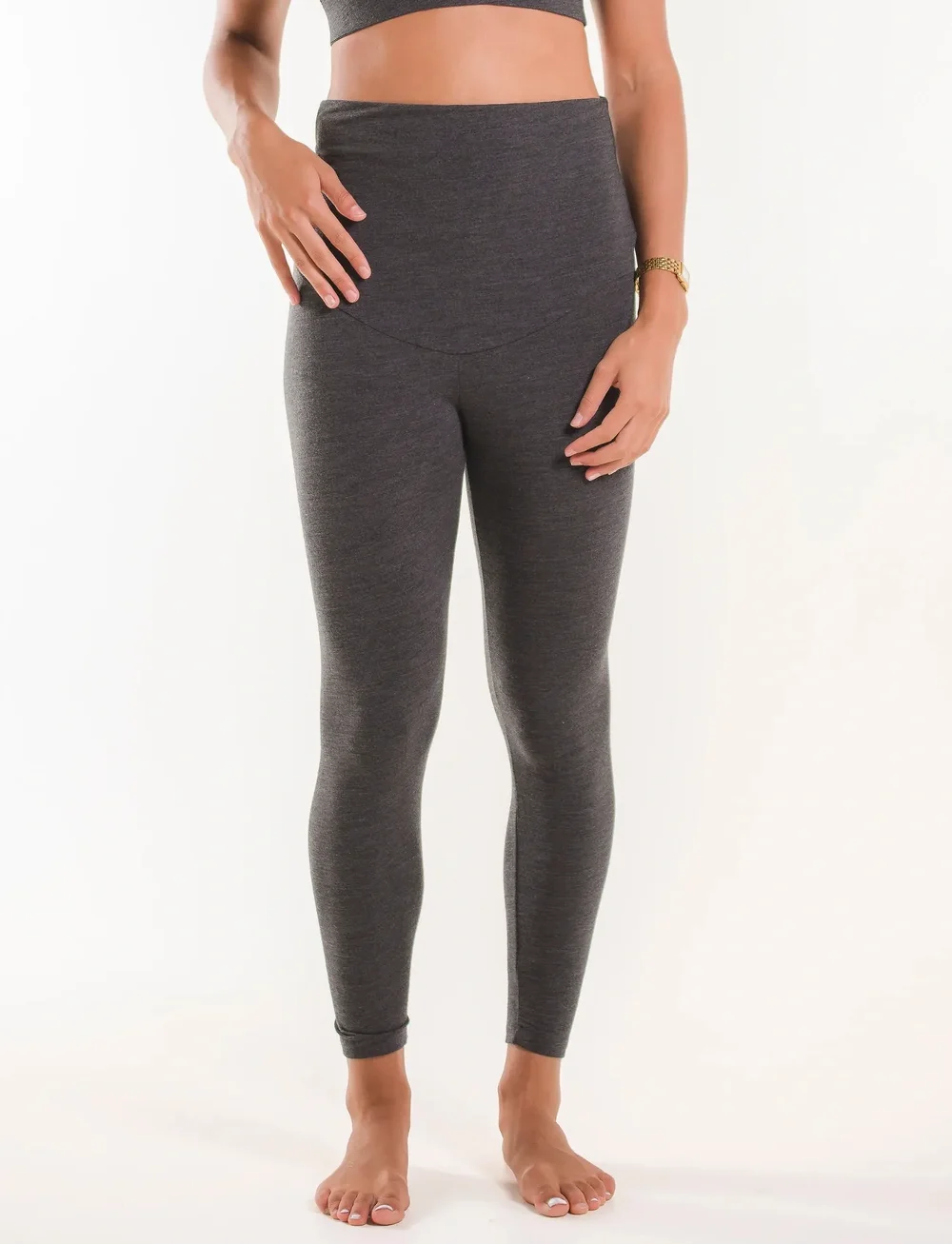 Boob - Merino Wool Leggings - nederdelar - dk greymelange - 0