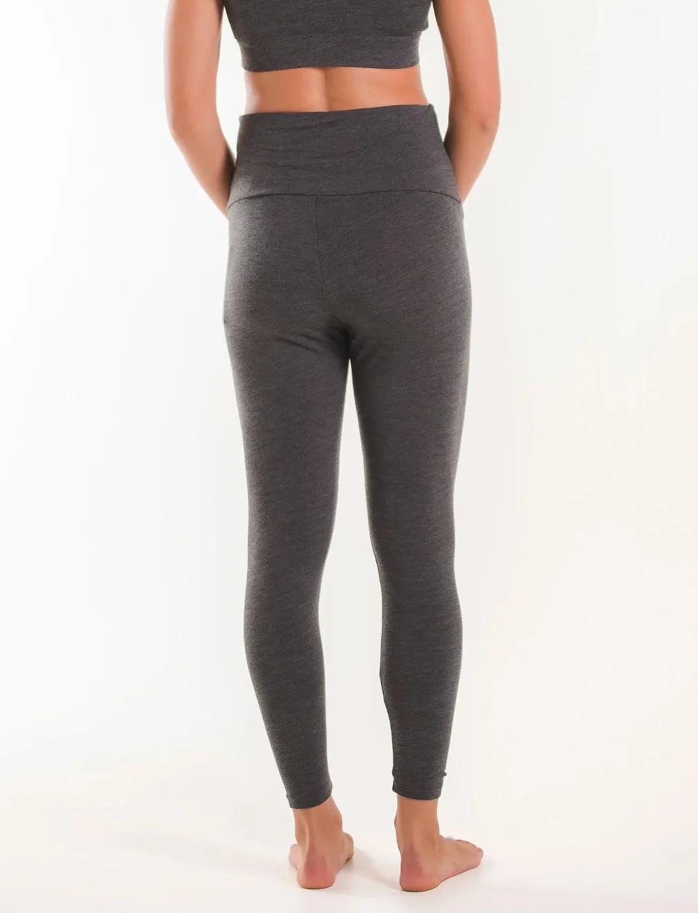 Boob - Merino Wool Leggings - nederdelar - dk greymelange - 4