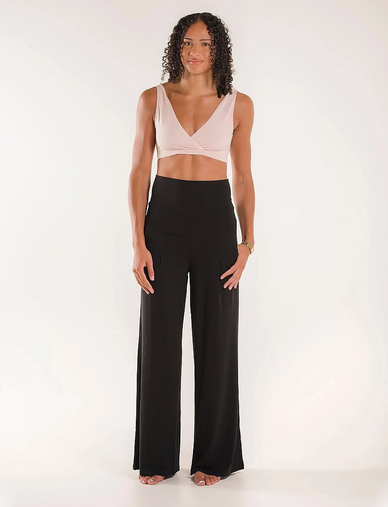 Boob - Wide Leg Soft Pants - underdele - black - 0