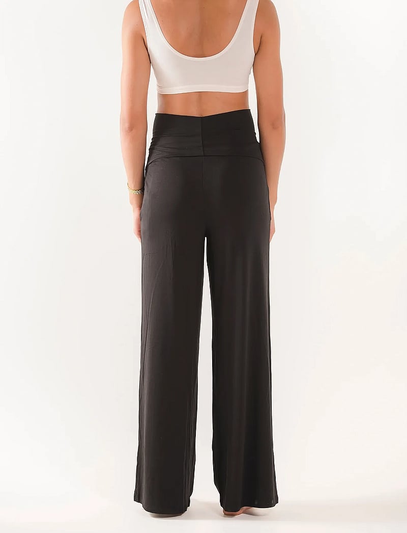 Boob - Wide Leg Soft Pants - underdele - black - 3