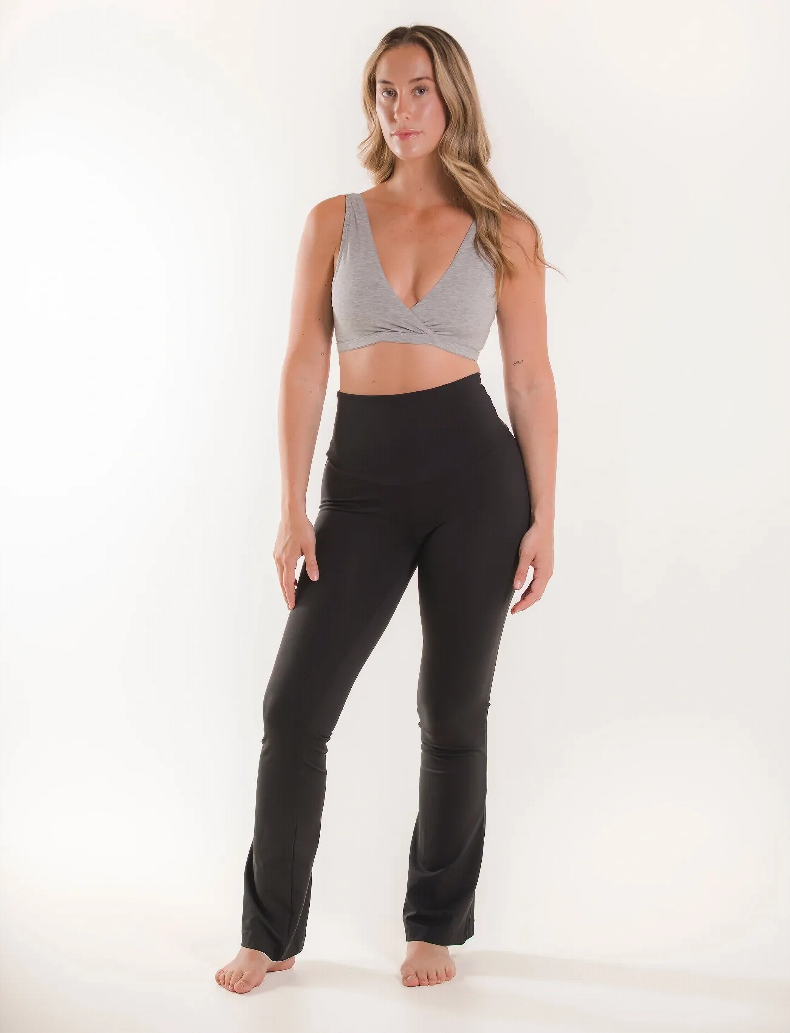 Boob Maternity Yoga Pants Sportlux, S, Trousers, Schwarz - Flared, Frauen