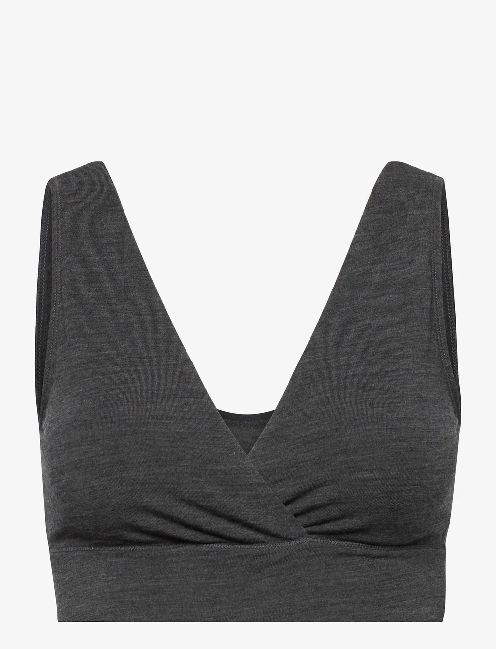 Boob - Merino wool bra - amnings-bh:ar - dk greymelange - 1
