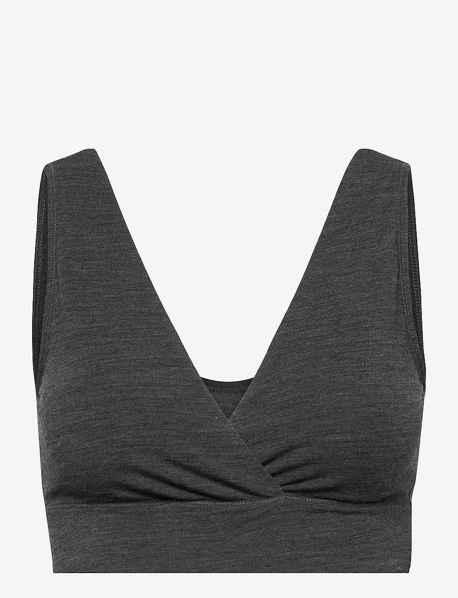 Boob - The Go-To Merino Wool Bra - underkläder - dk greymelange - 1
