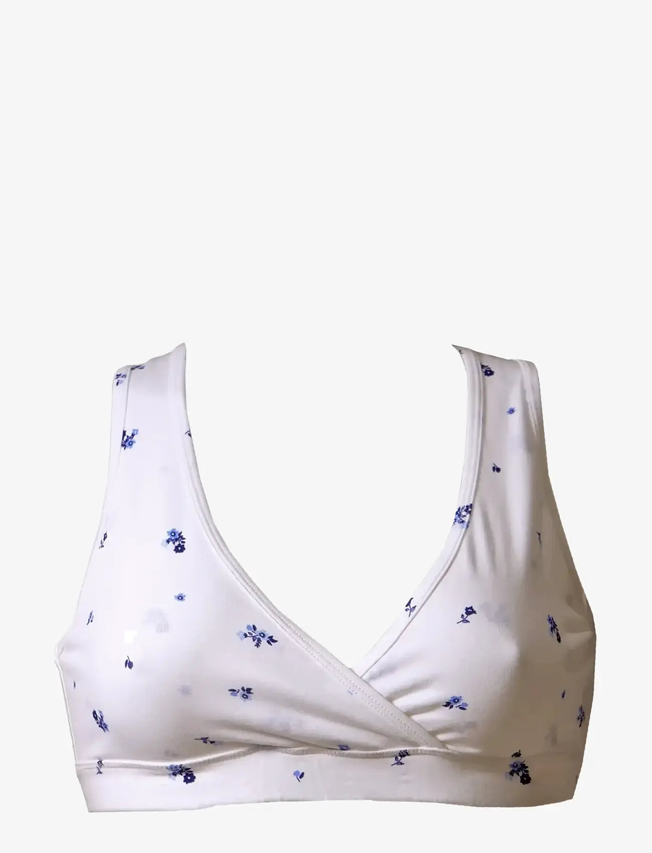 Boob - Night Nursing Bra - undertøj - white/ blue aop - 1